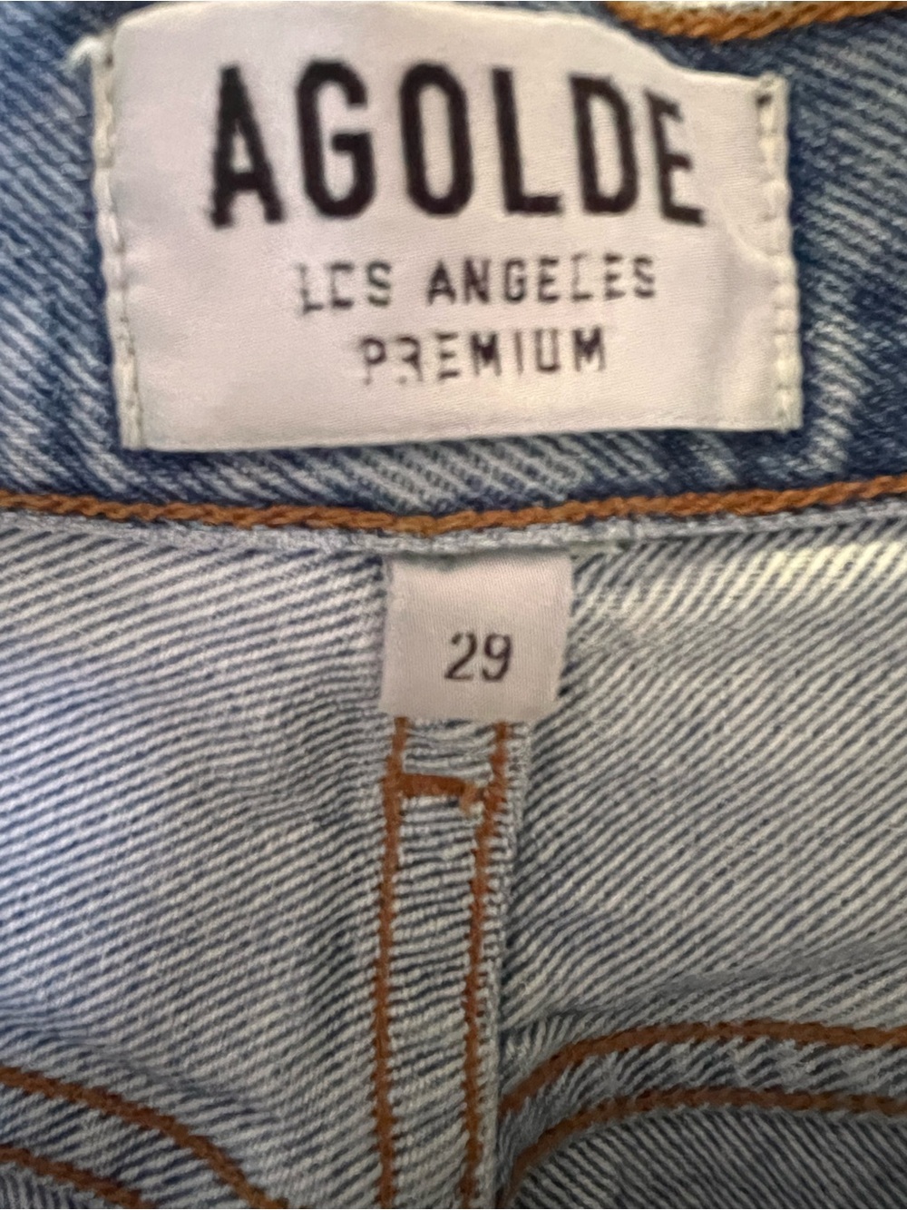 Agolde Light Wash High-Rise Straight Jeans - Picture 11 of 12